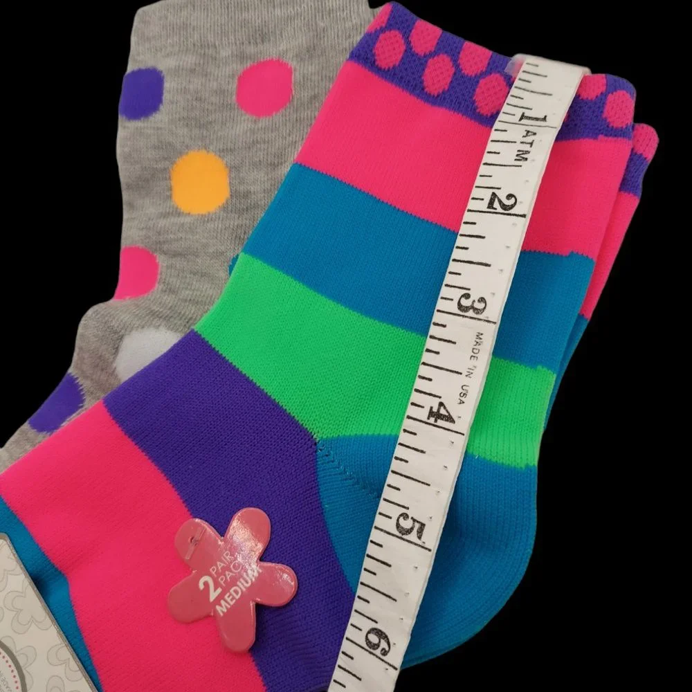 la de da Low Crew Socks Women's Size M